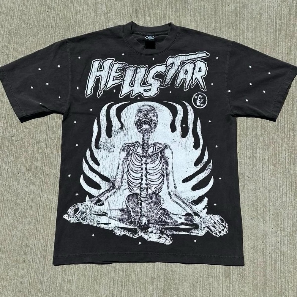 Black Graphic T shirt ( Hellstar ) Designer